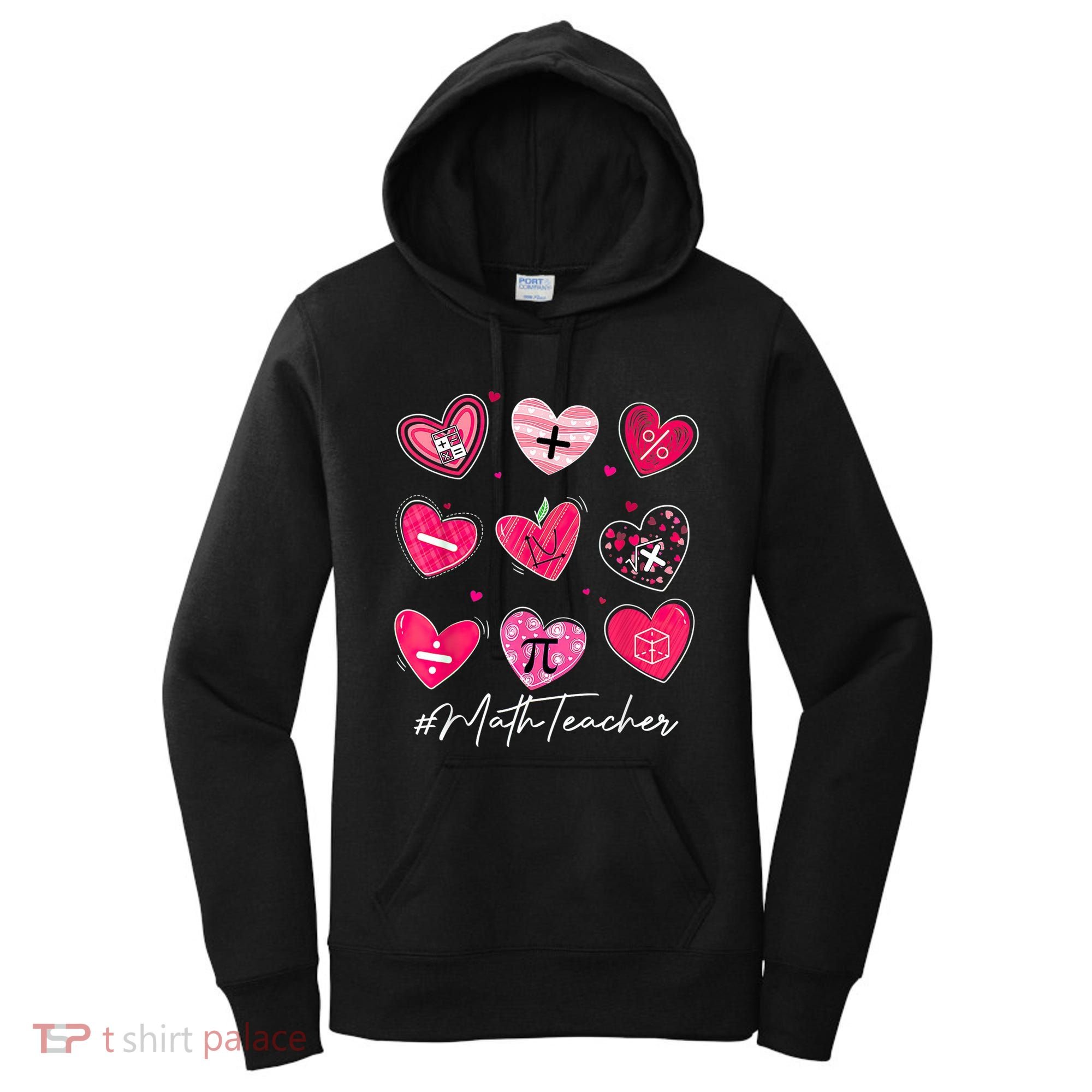 Funny Math Teacher Valentine's Day Pi Math Lover Outfits Women's Hoodie