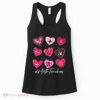 Funny Math Teacher Valentine's Day Pi Math Lover Outfits Women's Tank Top thumb 0
