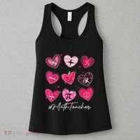 Funny Math Teacher Valentine's Day Pi Math Lover Outfits Women's Tank Top thumb 3