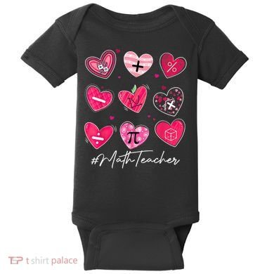 Funny Math Teacher Valentine's Day Pi Math Lover Outfits Baby Bodysuit