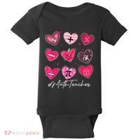 Funny Math Teacher Valentine's Day Pi Math Lover Outfits Baby Bodysuit thumb 0