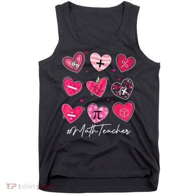 Funny Math Teacher Valentine's Day Pi Math Lover Outfits Tank Top