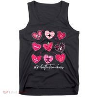 Funny Math Teacher Valentine's Day Pi Math Lover Outfits Tank Top thumb 0