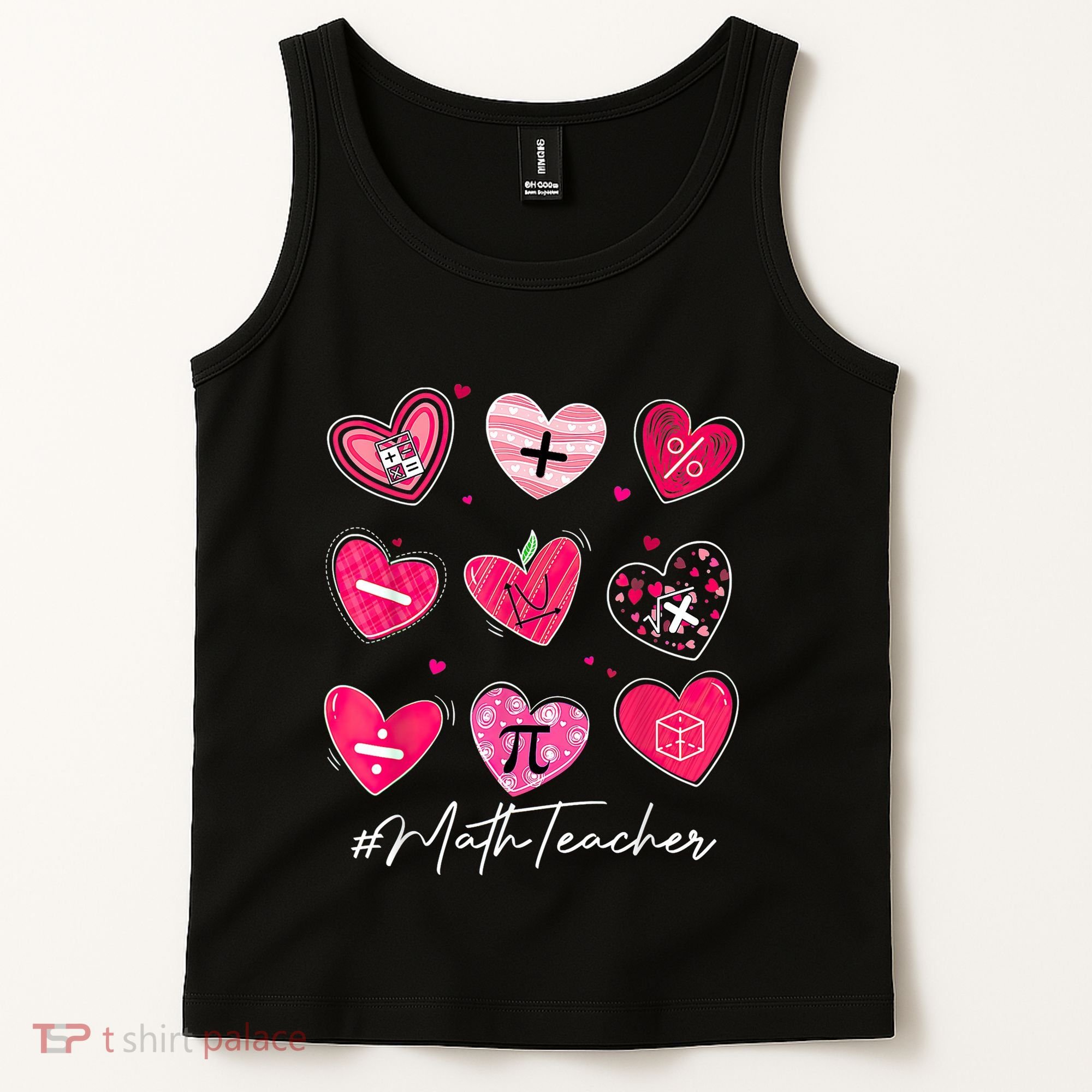 Funny Math Teacher Valentine's Day Pi Math Lover Outfits Tank Top