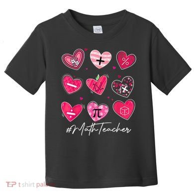 Funny Math Teacher Valentine's Day Pi Math Lover Outfits Toddler T-Shirt