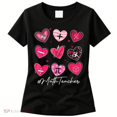 Funny Math Teacher Valentine's Day Pi Math Lover Outfits Women's T-Shirt