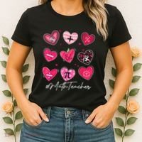 Funny Math Teacher Valentine's Day Pi Math Lover Outfits Women's T-Shirt thumb 2