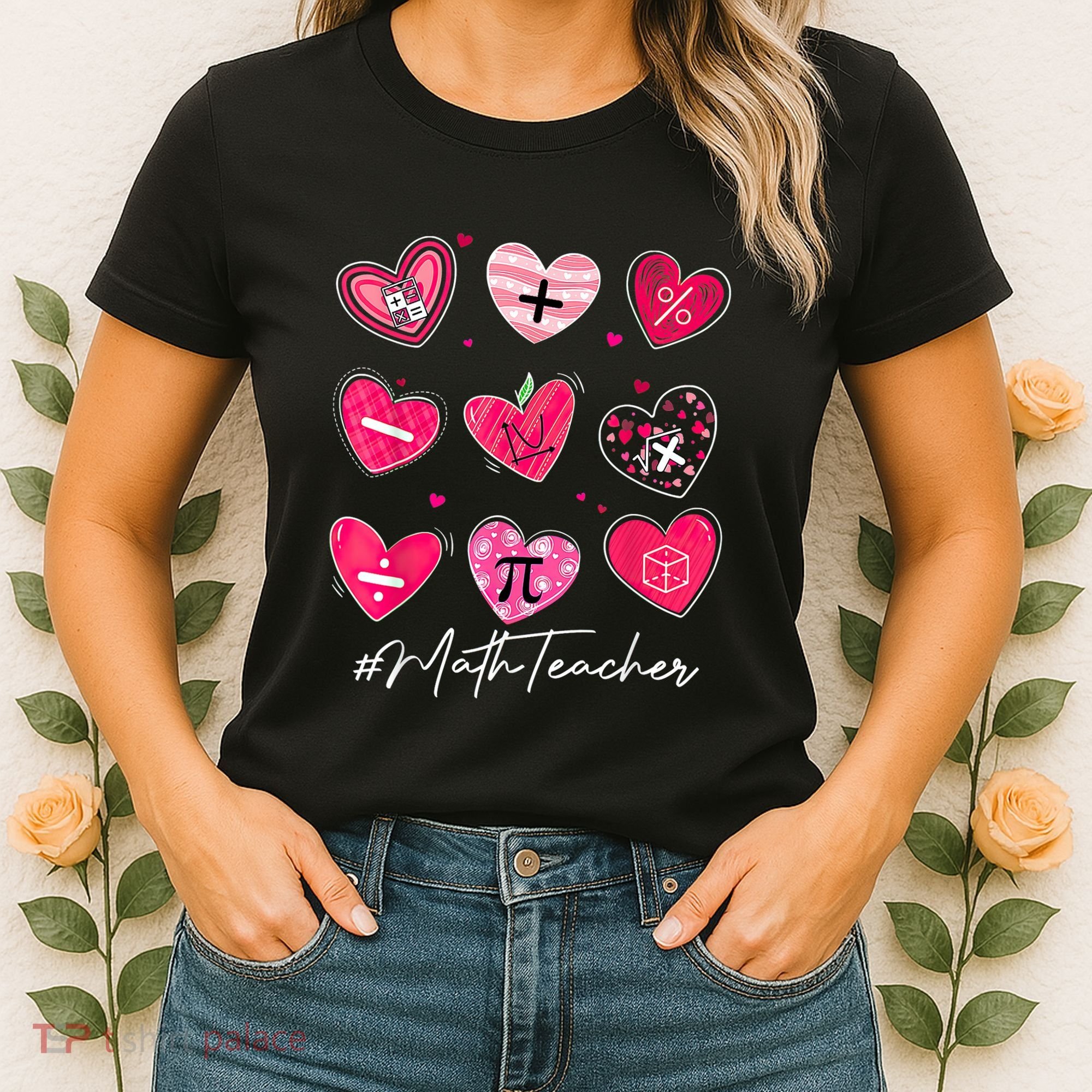 Funny Math Teacher Valentine's Day Pi Math Lover Outfits Women's T-Shirt