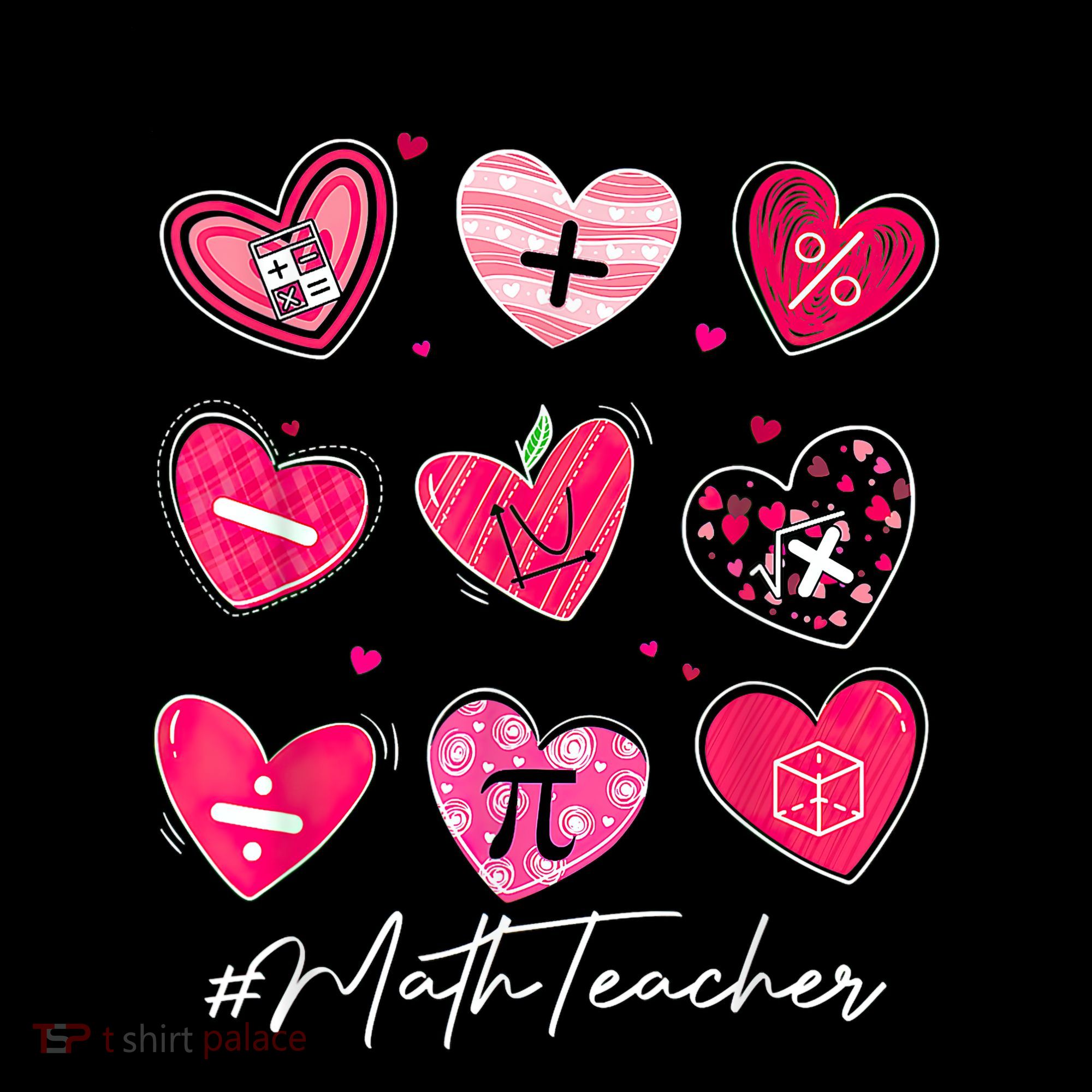 Funny Math Teacher Valentine's Day Pi Math Lover Outfits Women's T-Shirt