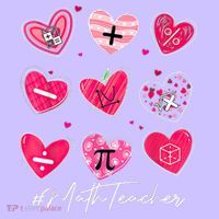 Funny Math Teacher Valentine's Day Pi Math Lover Outfits Mousepad thumb 1