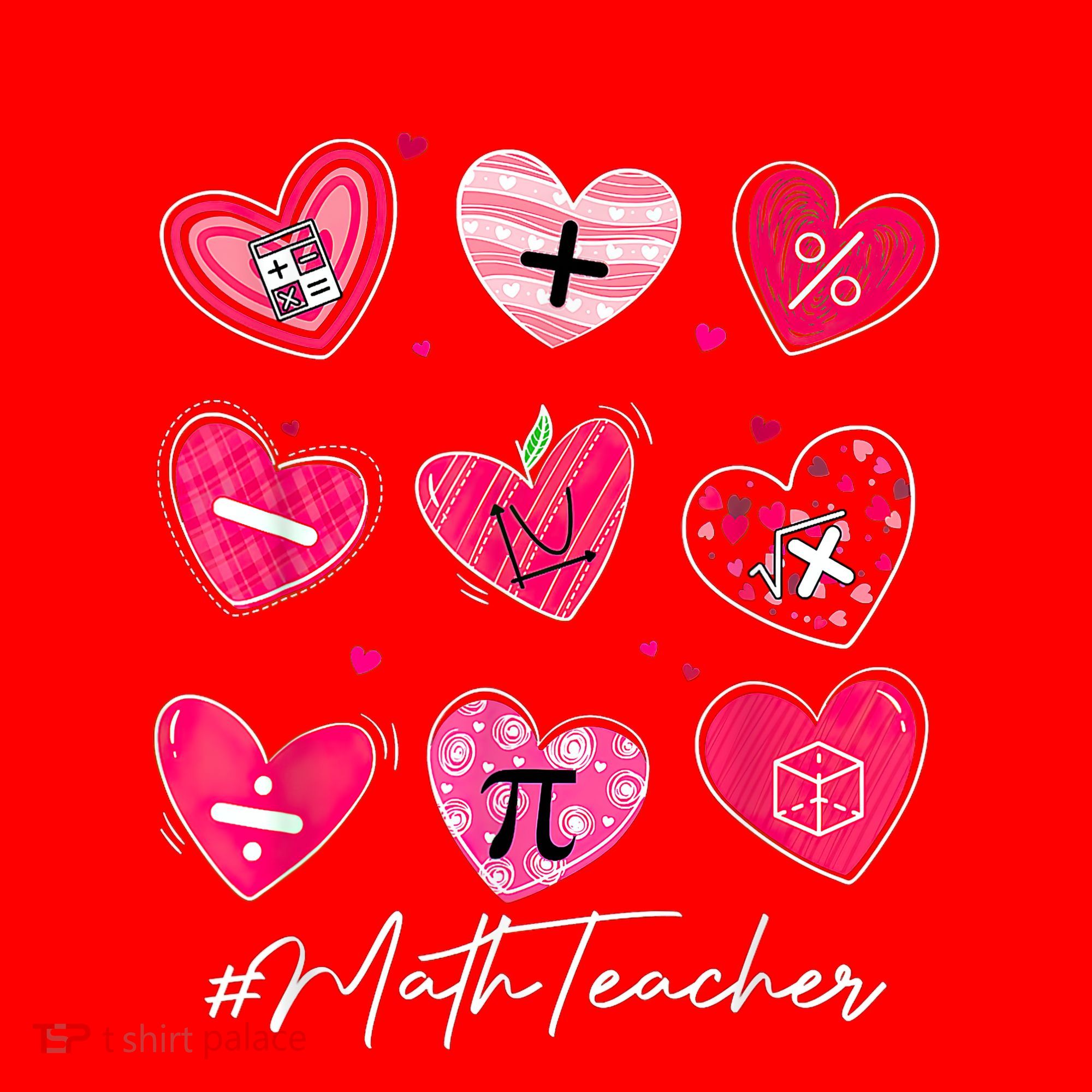 Funny Math Teacher Valentine's Day Pi Math Lover Outfits Santa Hat