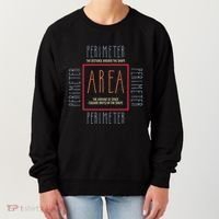 Funny Math Teacher Area Perimeter Cool Math Math Teacher Women's Sweatshirt thumb 0