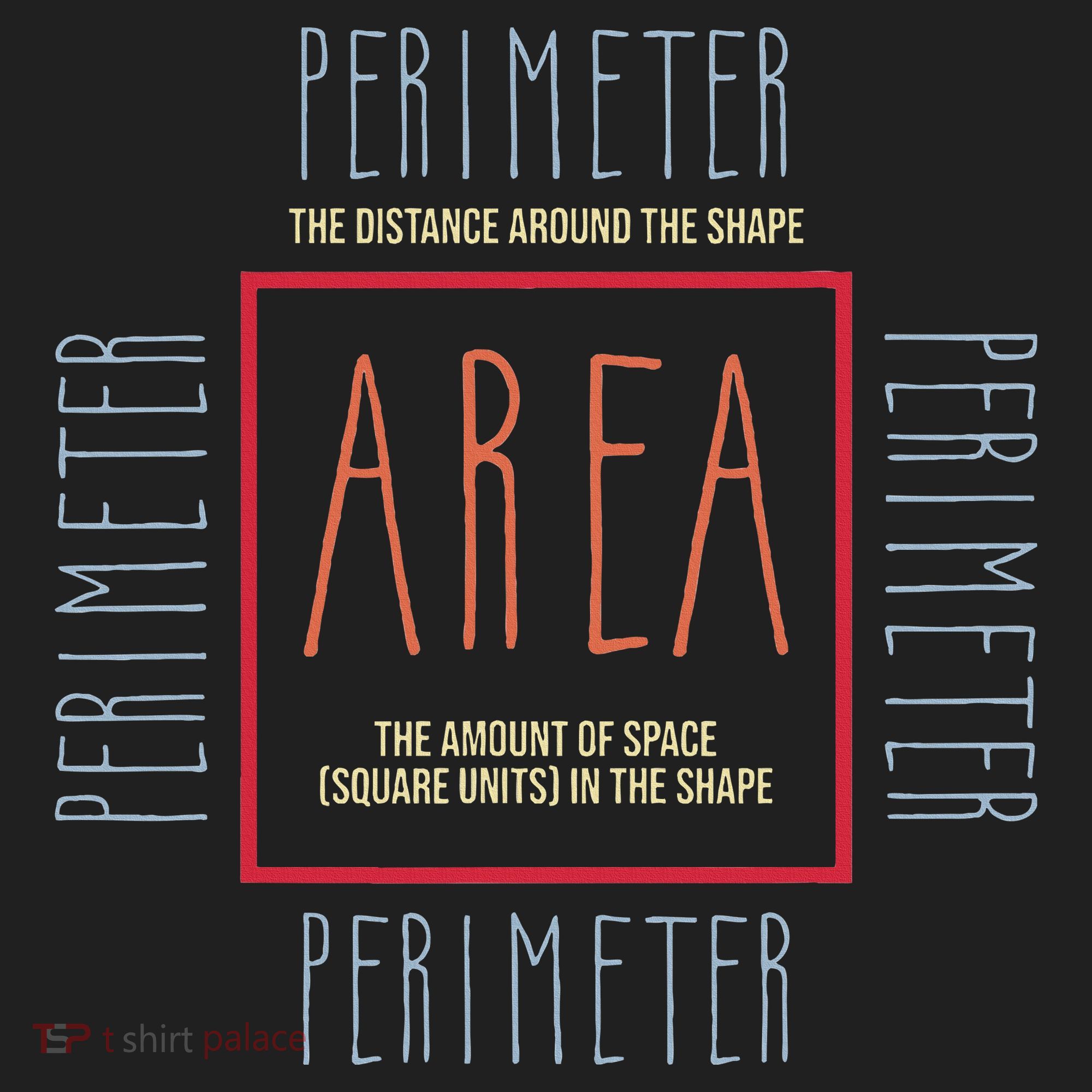 Funny Math Teacher Area Perimeter Cool Math Math Teacher Women's Sweatshirt