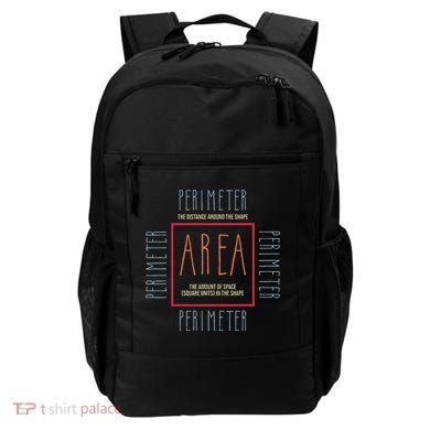 Funny Math Teacher Area Perimeter Cool Math Math Teacher Backpack