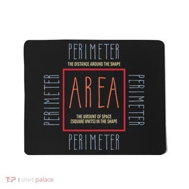 Funny Math Teacher Area Perimeter Cool Math Math Teacher Mousepad