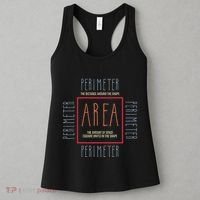 Funny Math Teacher Area Perimeter Cool Math Math Teacher Women's Tank Top thumb 3