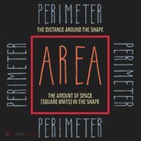 Funny Math Teacher Area Perimeter Cool Math Math Teacher Golf Towel thumb 3