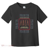 Funny Math Teacher Area Perimeter Cool Math Math Teacher Toddler T-Shirt thumb 0