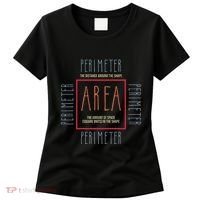 Funny Math Teacher Area Perimeter Cool Math Math Teacher Women's T-Shirt thumb 0