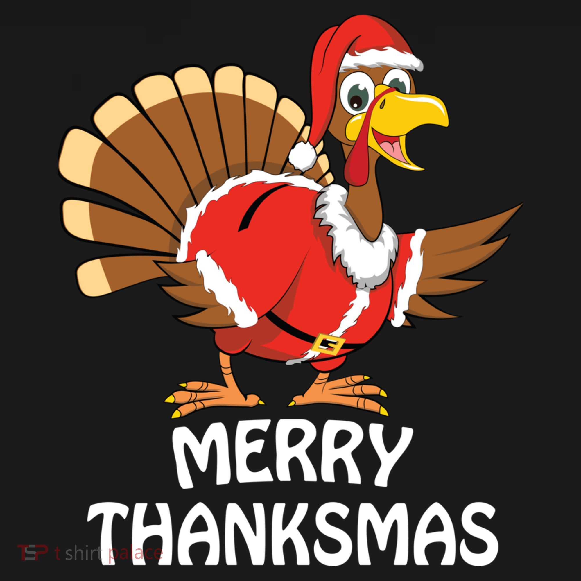 Funny Merry Thanksmas Happy Thanksgiving Merry Christmas Ornament