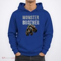 Funny Monster Truck Brother Birthday Bro Son Mom Dad Gift Hoodie thumb 0