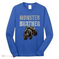 Funny Monster Truck Brother Birthday Bro Son Mom Dad Gift Long Sleeve Shirt thumb 0