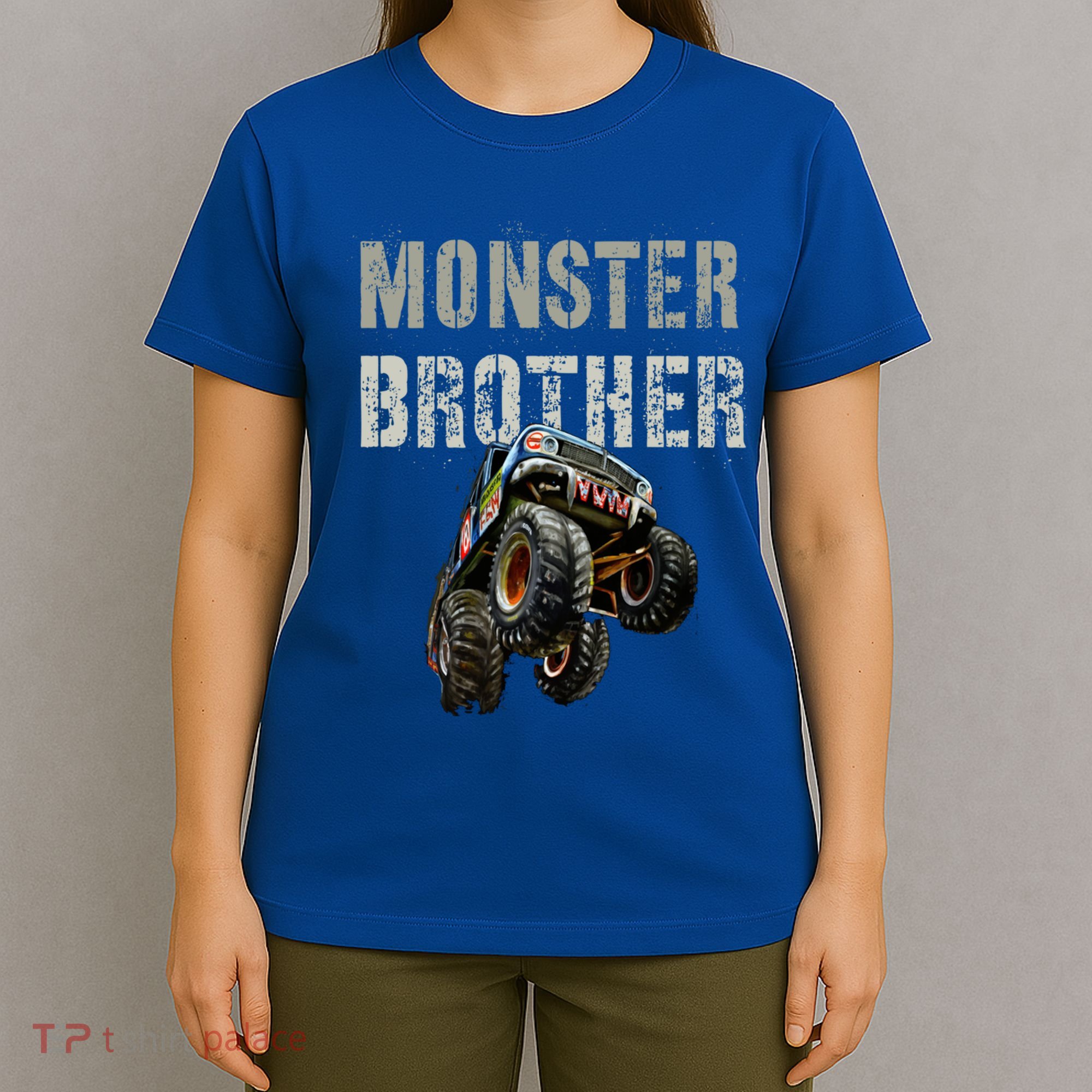 Funny Monster Truck Brother Birthday Bro Son Mom Dad Gift T-Shirt