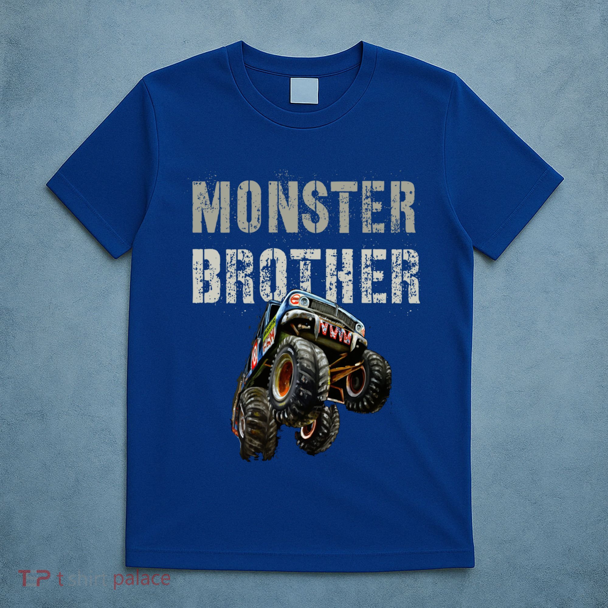Funny Monster Truck Brother Birthday Bro Son Mom Dad Gift T-Shirt
