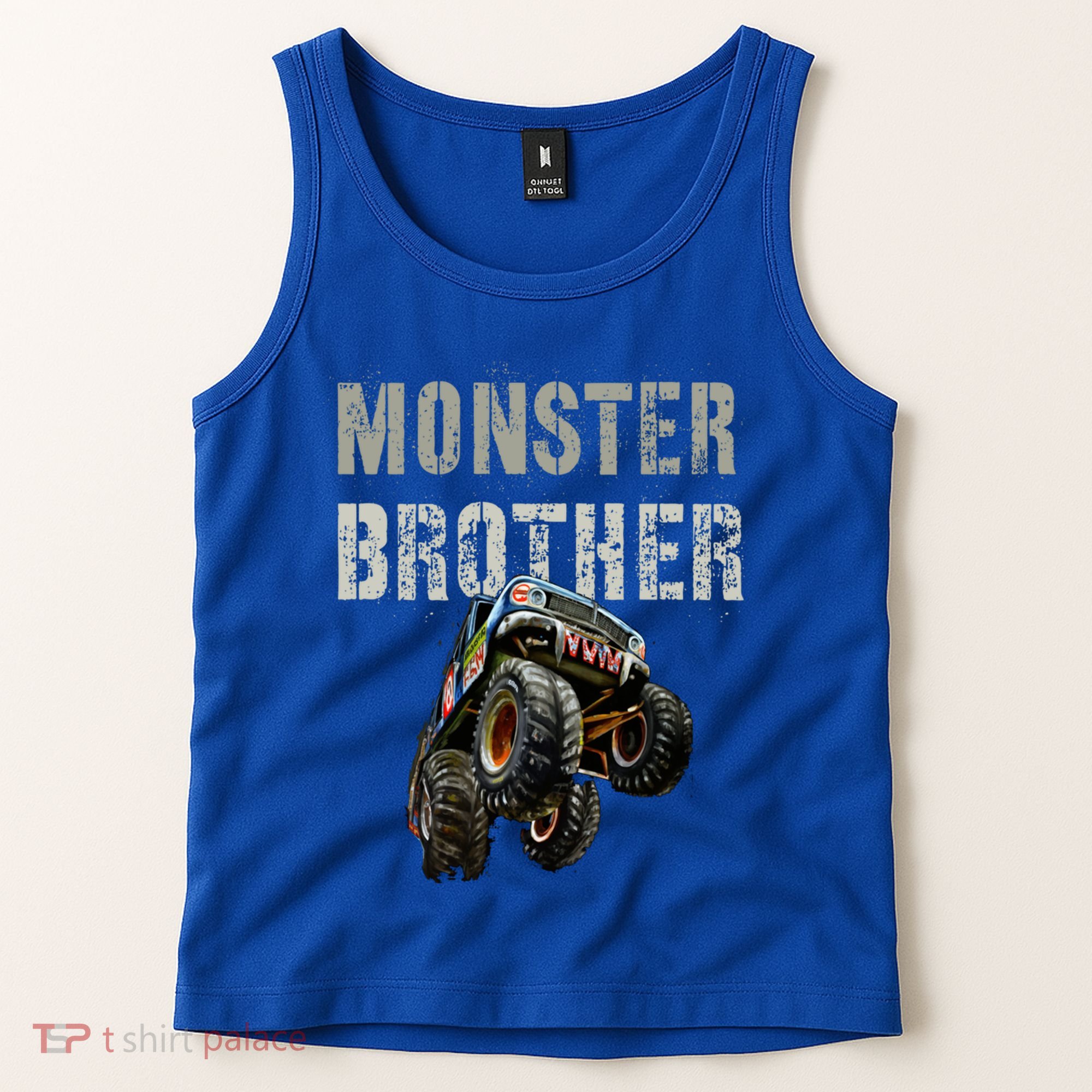 Funny Monster Truck Brother Birthday Bro Son Mom Dad Gift Tank Top