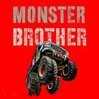 Funny Monster Truck Brother Birthday Bro Son Mom Dad Gift Santa Hat thumb 1