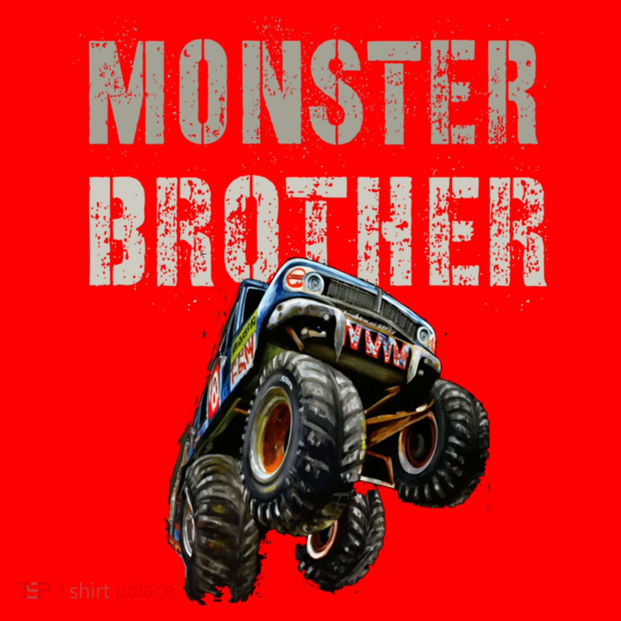 Funny Monster Truck Brother Birthday Bro Son Mom Dad Gift Santa Hat