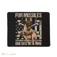 Fur Missiles Teaching Criminals Blue Line K9 Dog Unit Police Mousepad thumb 0