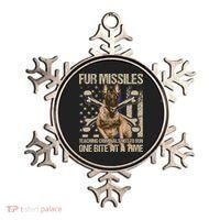 Fur Missiles Teaching Criminals Blue Line K9 Dog Unit Police Ornament thumb 0