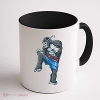 Funny Muay Thai Gorilla Thai Boxing Coffee Mug thumb 1