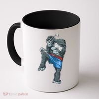 Funny Muay Thai Gorilla Thai Boxing Coffee Mug thumb 0