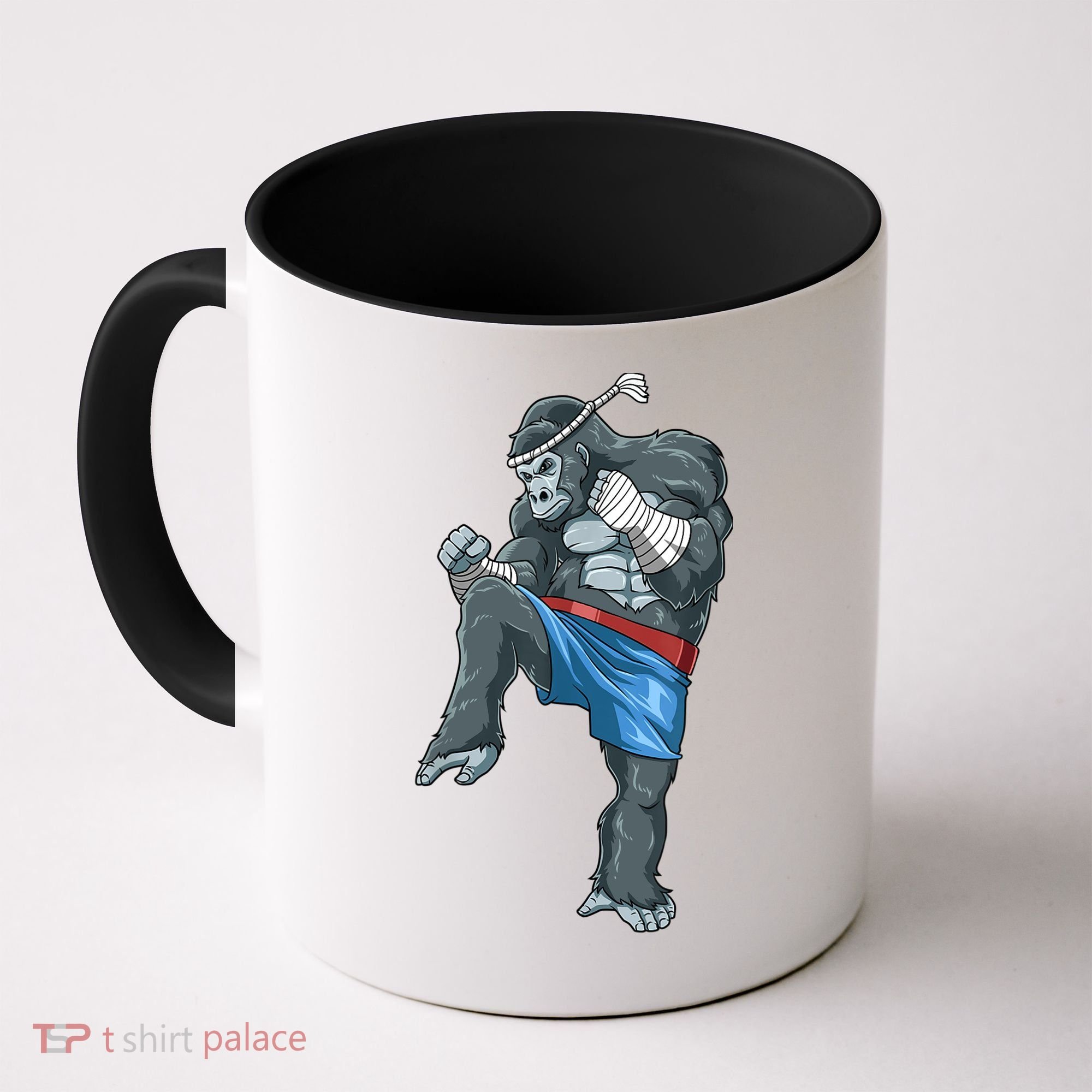 Funny Muay Thai Gorilla Thai Boxing Coffee Mug