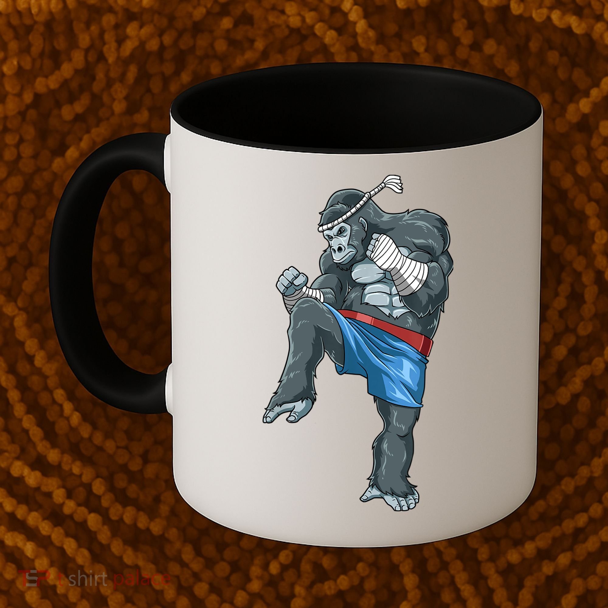 Funny Muay Thai Gorilla Thai Boxing Coffee Mug