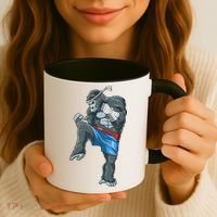 Funny Muay Thai Gorilla Thai Boxing Coffee Mug thumb 3