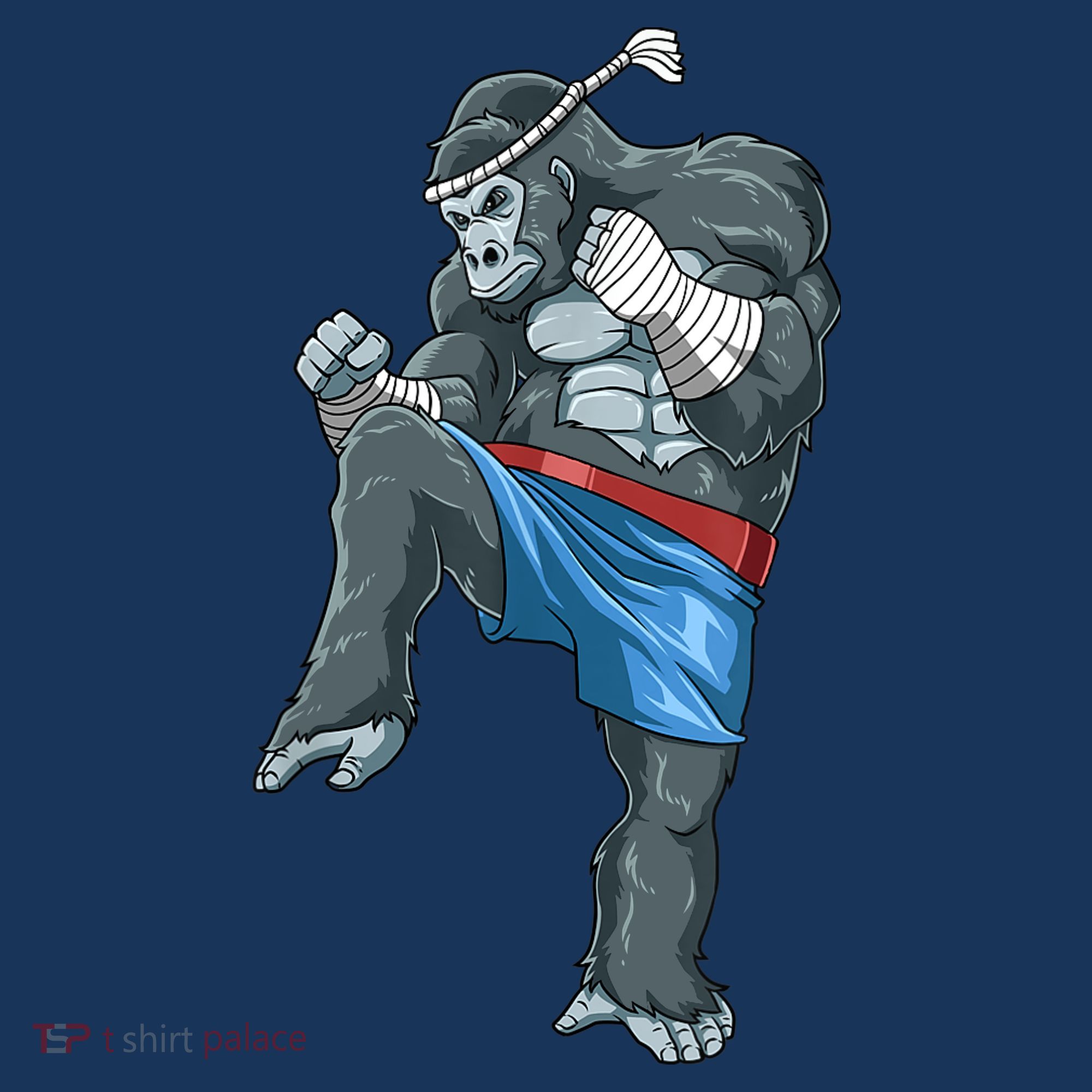Funny Muay Thai Gorilla Thai Boxing Doggie Tank