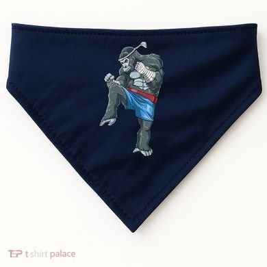 Funny Muay Thai Gorilla Thai Boxing USA-Made Doggie Bandana