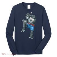 Funny Muay Thai Gorilla Thai Boxing Long Sleeve Shirt thumb 0
