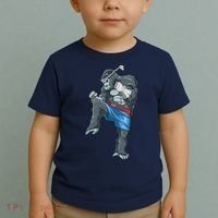 Funny Muay Thai Gorilla Thai Boxing Toddler T-Shirt thumb 2