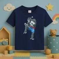 Funny Muay Thai Gorilla Thai Boxing Toddler T-Shirt thumb 3