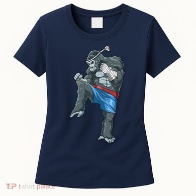 Funny Muay Thai Gorilla Thai Boxing Women's T-Shirt