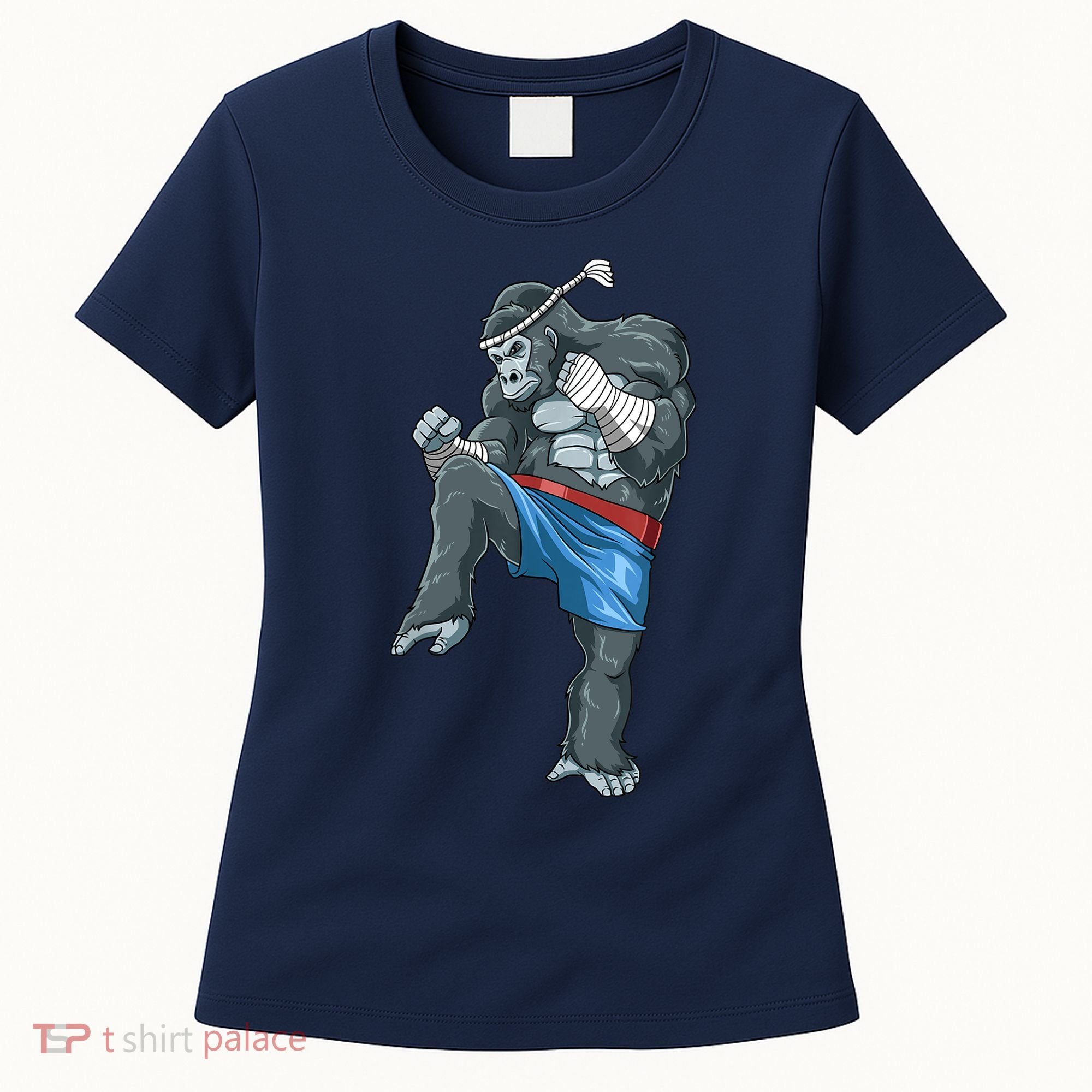 Funny Muay Thai Gorilla Thai Boxing Women's T-Shirt