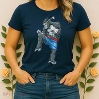 Funny Muay Thai Gorilla Thai Boxing Women's T-Shirt thumb 2