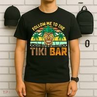 Follow Me To The Tiki Bar Funny Hawaiian Party Men Women T-Shirt thumb 6