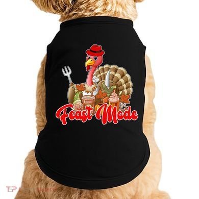 Feast Mode Turkey Thanksgiving Holiday Doggie Tank