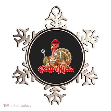 Feast Mode Turkey Thanksgiving Holiday Ornament