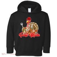 Feast Mode Turkey Thanksgiving Holiday Toddler Hoodie thumb 0